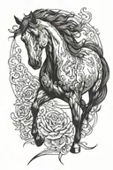horse and meaningful tattoo tattoo design idea