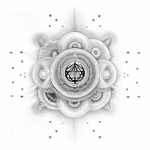  7 chakras with phoneix  tattoo design idea