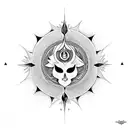 protected wit 7 chakras  tattoo design idea