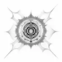 protected wit 7 chakras  tattoo design idea