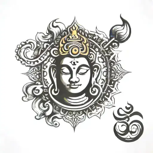 OM GAM GANAPATIYE NAMAH , OM NAMAH SHIVAYA tattoo design idea