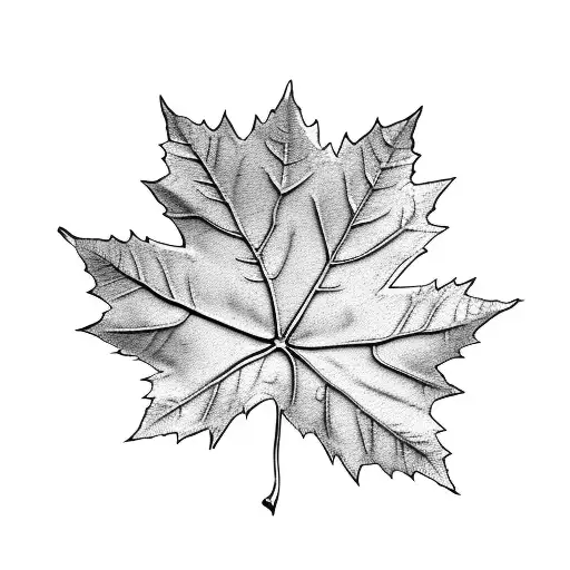 Maple Leaf tattoo design idea
