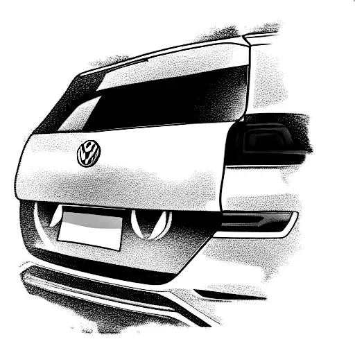 Volkswagen lateral sport tattoo design idea
