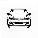 Volkswagen lateral sport tattoo design idea