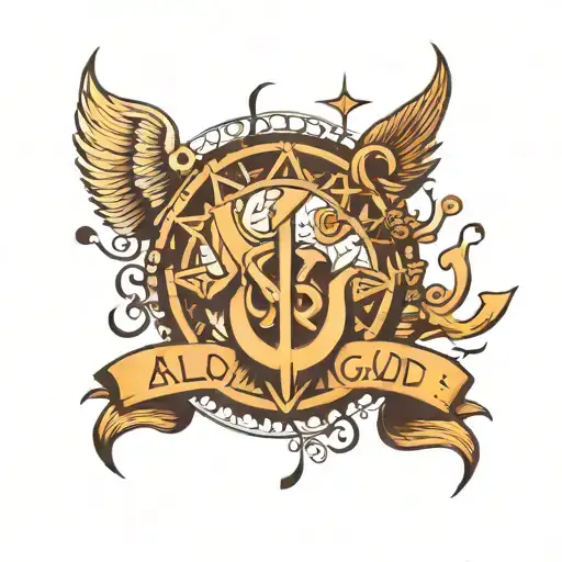 A tattoo inspired by the client's favorite things, featuring Allah, God, and symbols of human rights and civil rights tattoo design idea