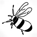 Honey Bee tattoo design idea