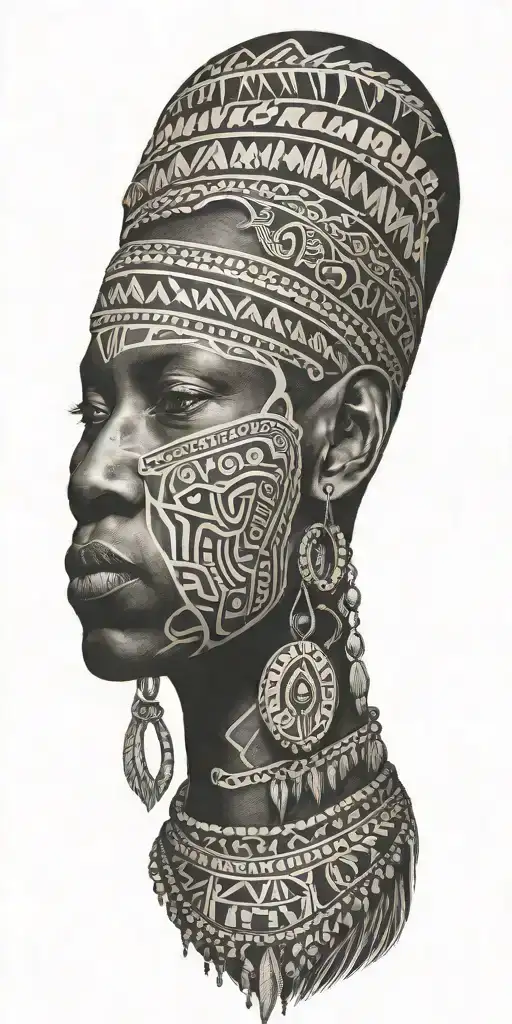 African tribal patterns tattoo design idea