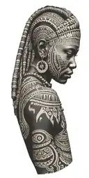 African tribal patterns tattoo design idea