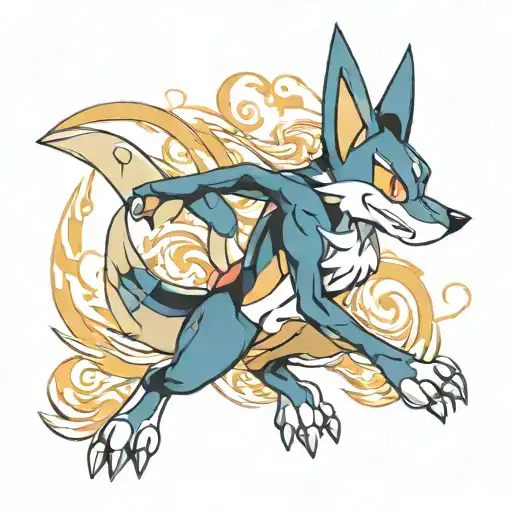 Lucario tattoo design idea