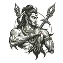 mahadev tattoo design idea