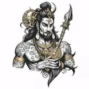 mahadev tattoo design idea