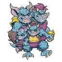 Bebop and Rocksteady tattoo design idea
