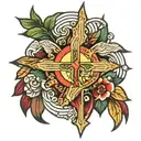 Jesus, Peace, Hope, Faith, Grace, Wisdom, Spirit tattoo design idea