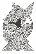Celtic warrior basic tattoo design tattoo design idea