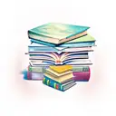 stack of books tattoo design idea