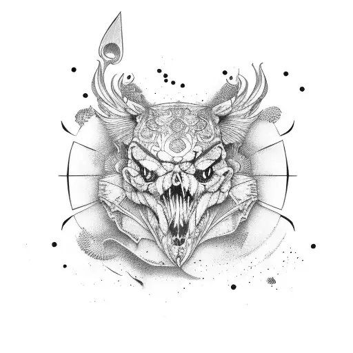 chef knife tattoo design idea