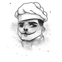 chef knife tattoo design idea