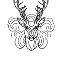 deer tattoo design idea