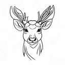 deer tattoo design idea