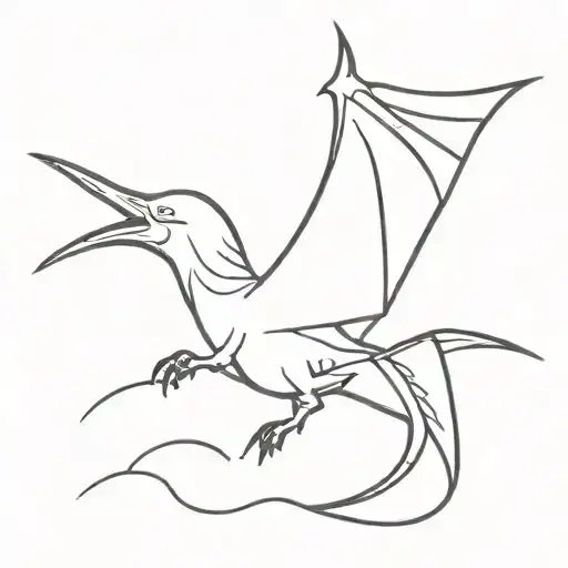 pterodactyl tattoo design idea