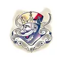 King and Jester tattoo design idea