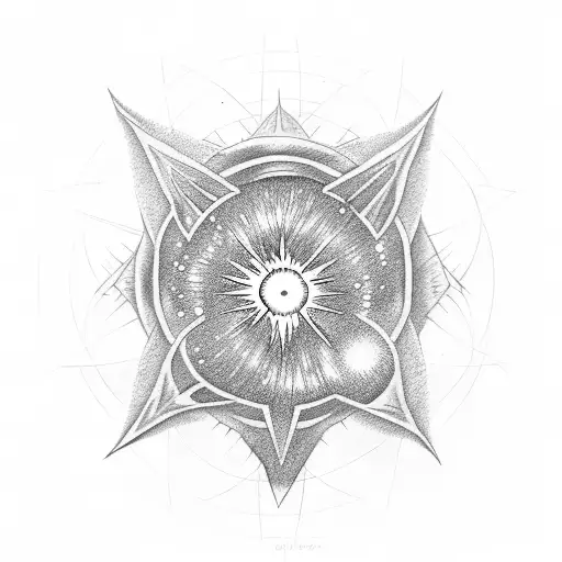 binary neutron star tattoo design idea