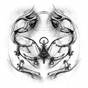 biomechanical tattoo design idea