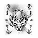 biomechanical tattoo design idea