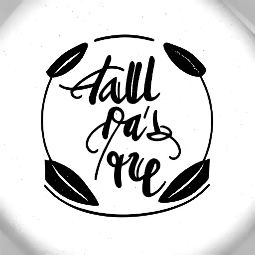 all caps lettering tattoo design idea
