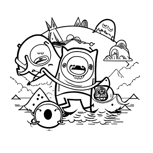 adventure time tattoo design idea