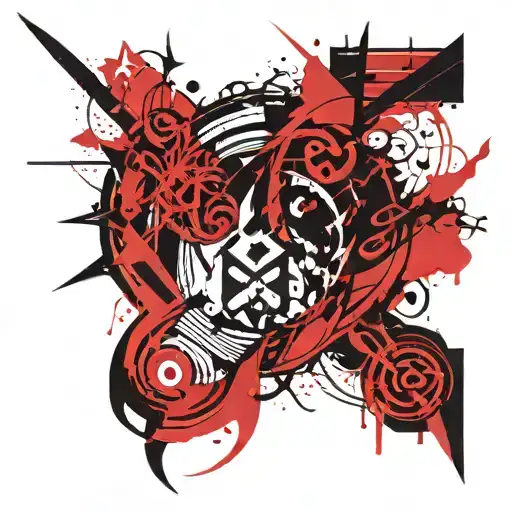 infinity symbol with sagittarius and capricorn zodiac sign tattoo design idea