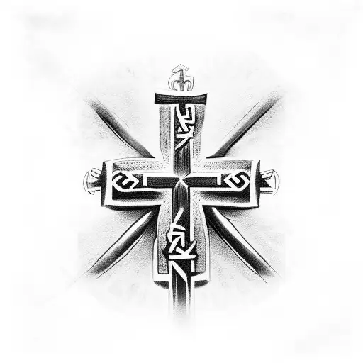 130+ Orthodox Cross Tattoos Silhouette Stock Illustrations, Royalty-Free  Vector Graphics & Clip Art - iStock