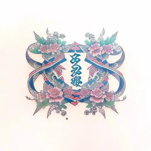 ribbon, problems, sadnes obstacles, daugther tattoo design idea