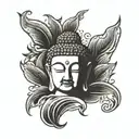 buddha inner peace tattoo design idea