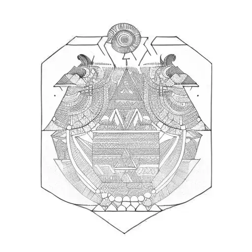 Outlines of Peru tattoo design idea