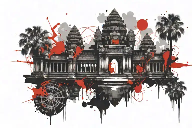 Angkor Wat tattoo design idea