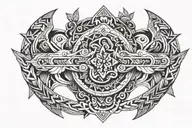 arm band for two brothers holding hands tattoo design idea