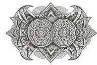 arm band for two brothers holding hands tattoo design idea