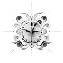 melting clock  tattoo design idea