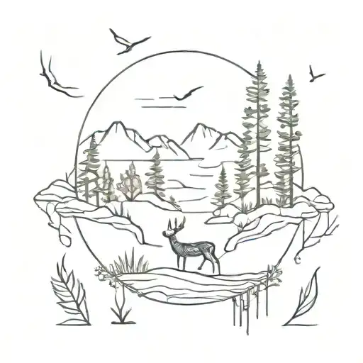 quiet nature travel tattoo tattoo design idea