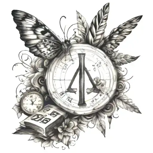 accounting symbols tattoo design idea