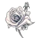 Daffodil, Rose, Gladiolus, Violet, bouquet, half sleeve tattoo design idea