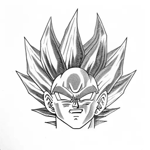 Top more than 68 vegeta tattoo stencil latest  thtantai2