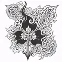 black clover  tattoo design idea