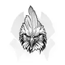 eagle feather  tattoo design idea