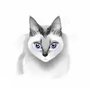 Siamese cat long with piano  tattoo design idea