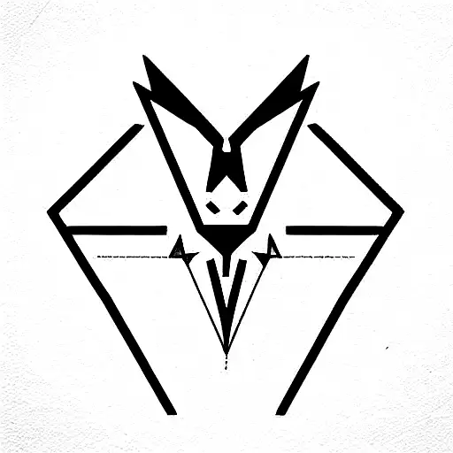 triangle with Horus eyes inside  tattoo design idea