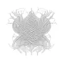 roots turn into fractal tattoo design idea