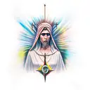 lady of sorrows tattoo design idea