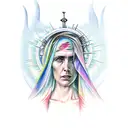 lady of sorrows tattoo design idea